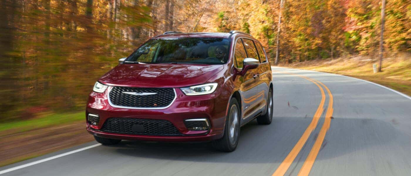 2024 Chrysler Pacifica Exterior Tree Lined Road