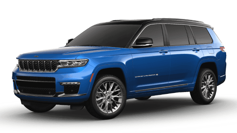 2024 Jeep Grand Cherokee L Summit Exterior - Hydro Blue and Black