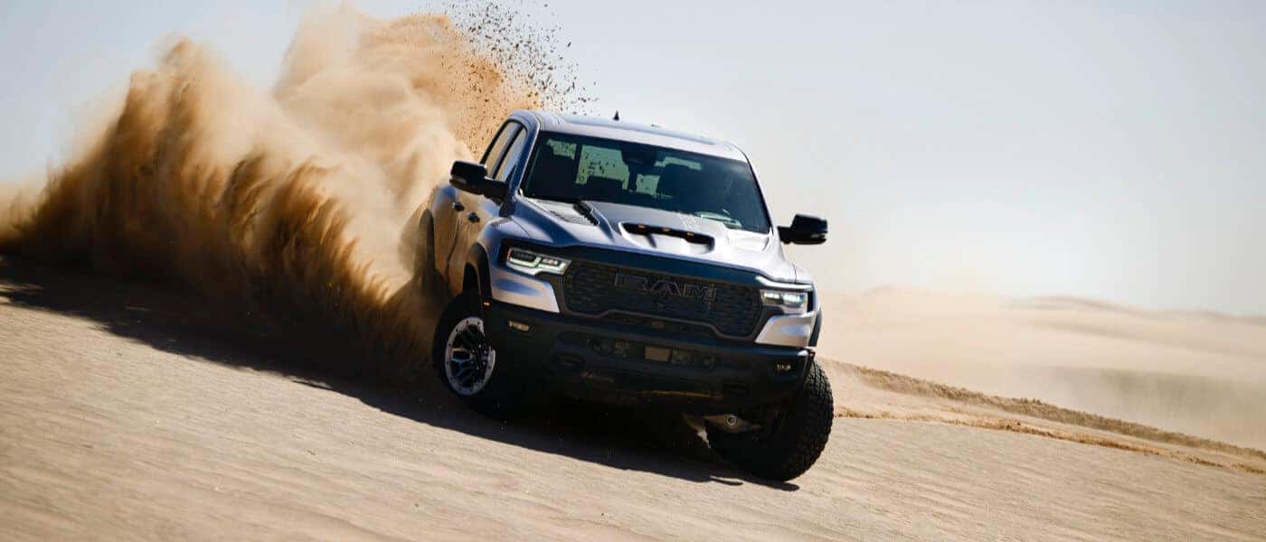 2025 Ram 1500 Exterior Off road Desert Kicking Up Sand