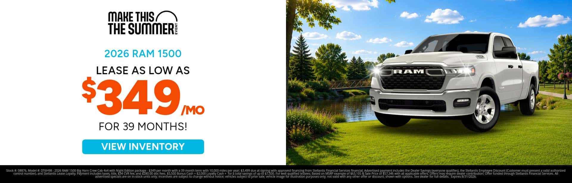Lease Special on a new RAM 1500 near Lansing, MI
