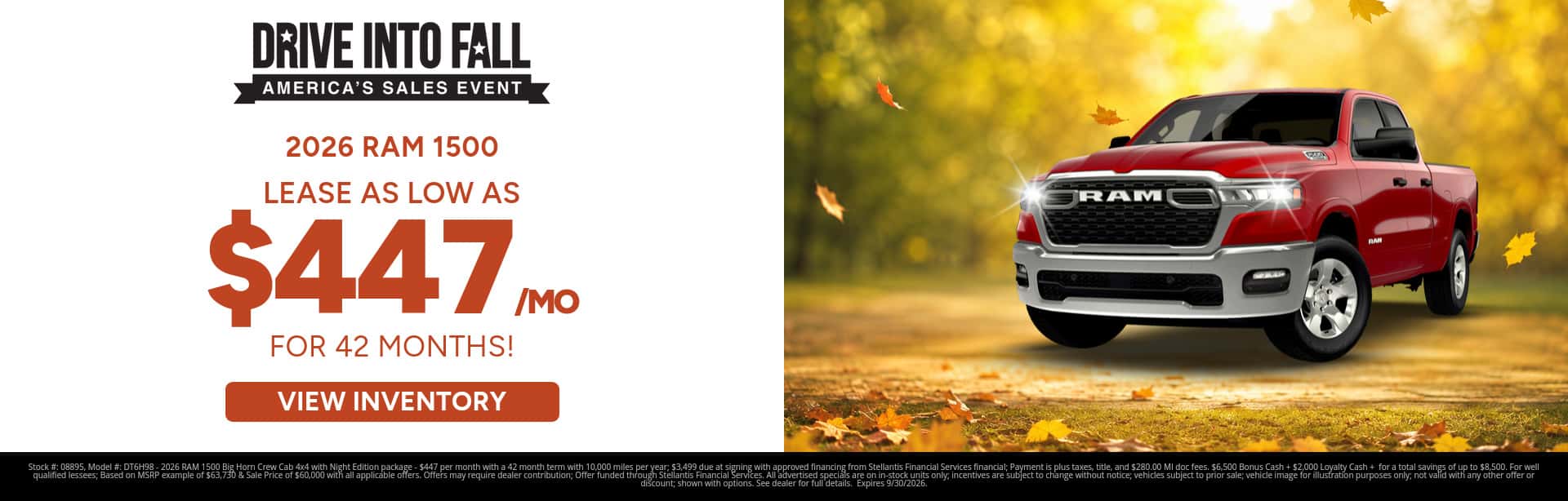 Lease Special on a new RAM 1500 near Lansing, MI