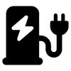 Electric Vehicle Charging Time Icon