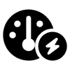 Electric Vehicle Driving Range Icon