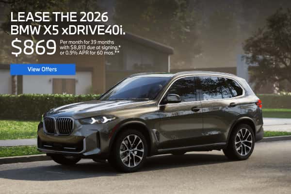 LEASE THE 2026 BMW X5 xDRIVE 40i.