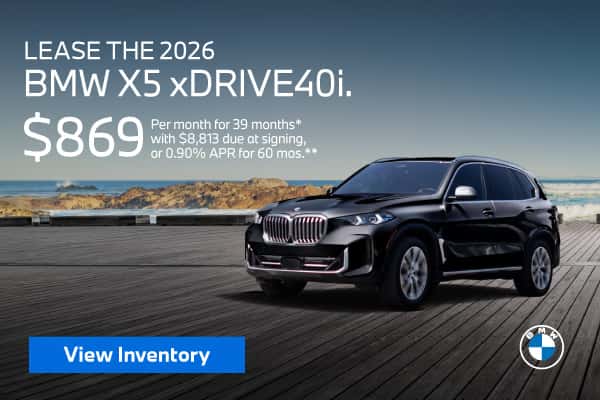LEASE THE 2026 BMW X5 xDRIVE 40i.