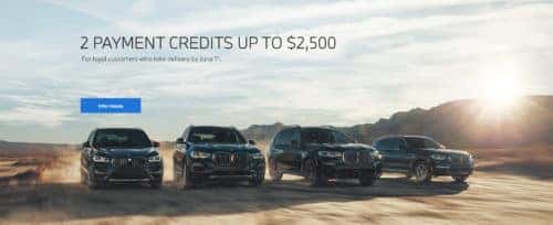 Offering loyal BMW customers 2 lease payment credits on a new lease.