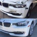 Dent repair for front collision.