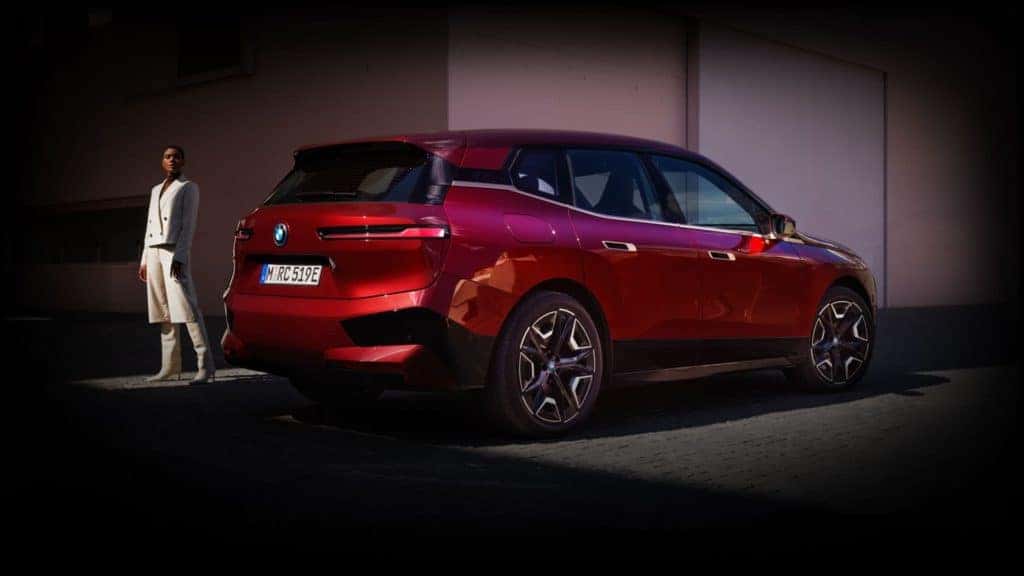 Red BMW iX