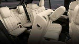 Tan leather seats of 2021 BMW X5