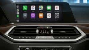 2021 BMX X5 Dashboard showing different apps