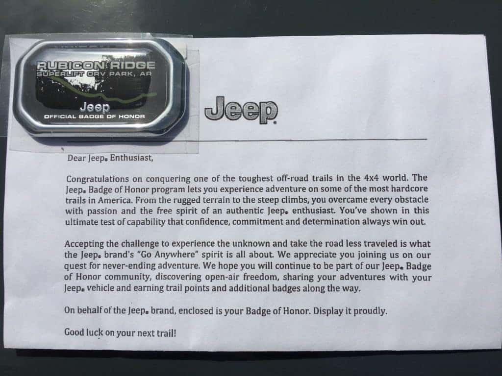 jeep badge of honor