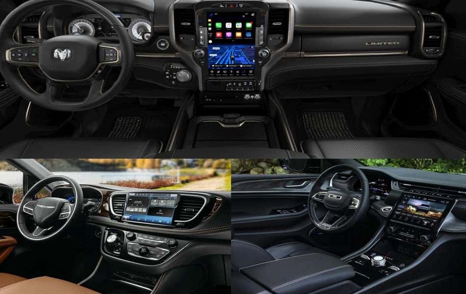2021 Ram 1500, Chrysler Pacifica, and Jeep Grand Cherokee L Interior