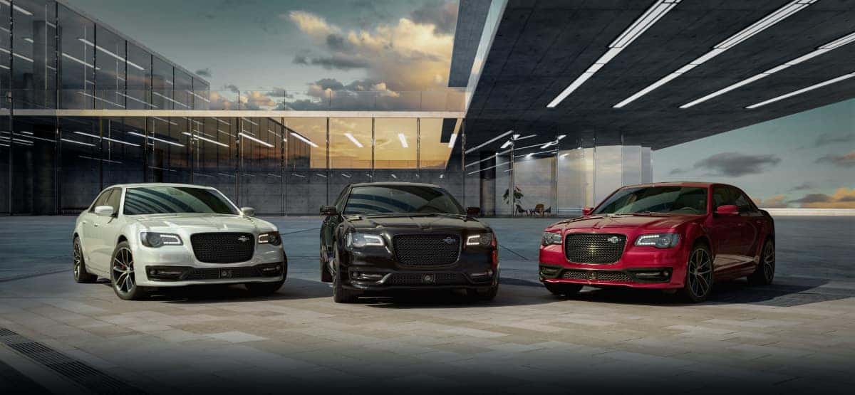 Cape Coral CDJR 2023 Chrysler 300C in White, Black, and Red Exteriors