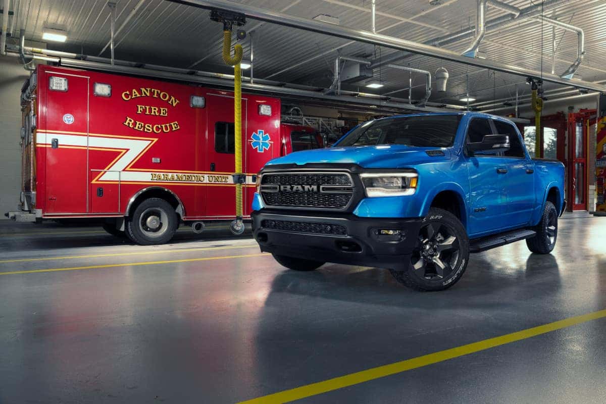 Cape Coral CDJR 2023 Ram 1500 Built to Serve Blue Exterior