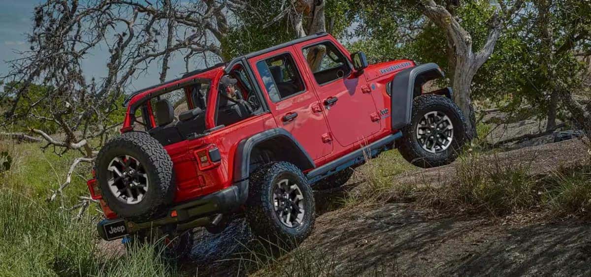 Red Jeep Wrangler 2025