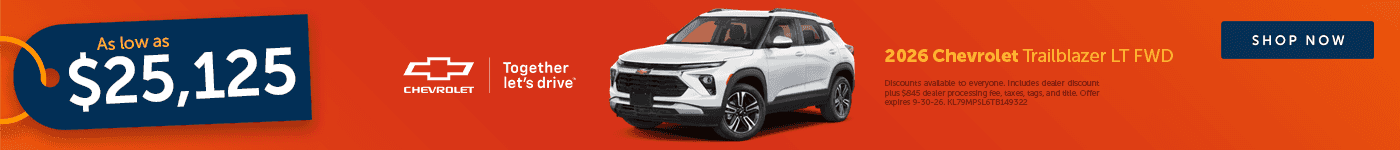 September Trailblazer Offer