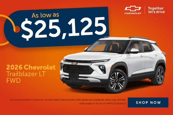 Trailblazer Savings!