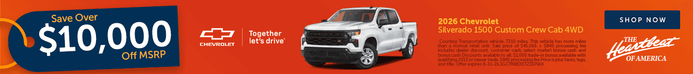 August Silverado Offer