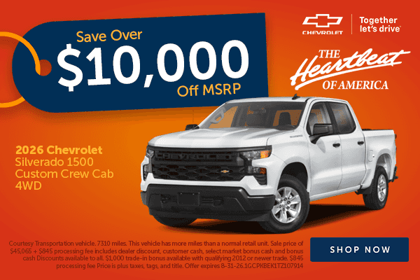 Silverado 1500 Savings!