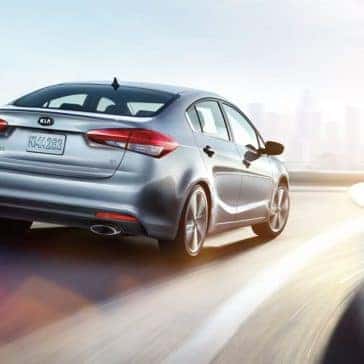 Rear view of 2018 Kia Forte