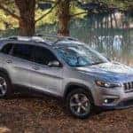 2019 Jeep Cherokee in the woods