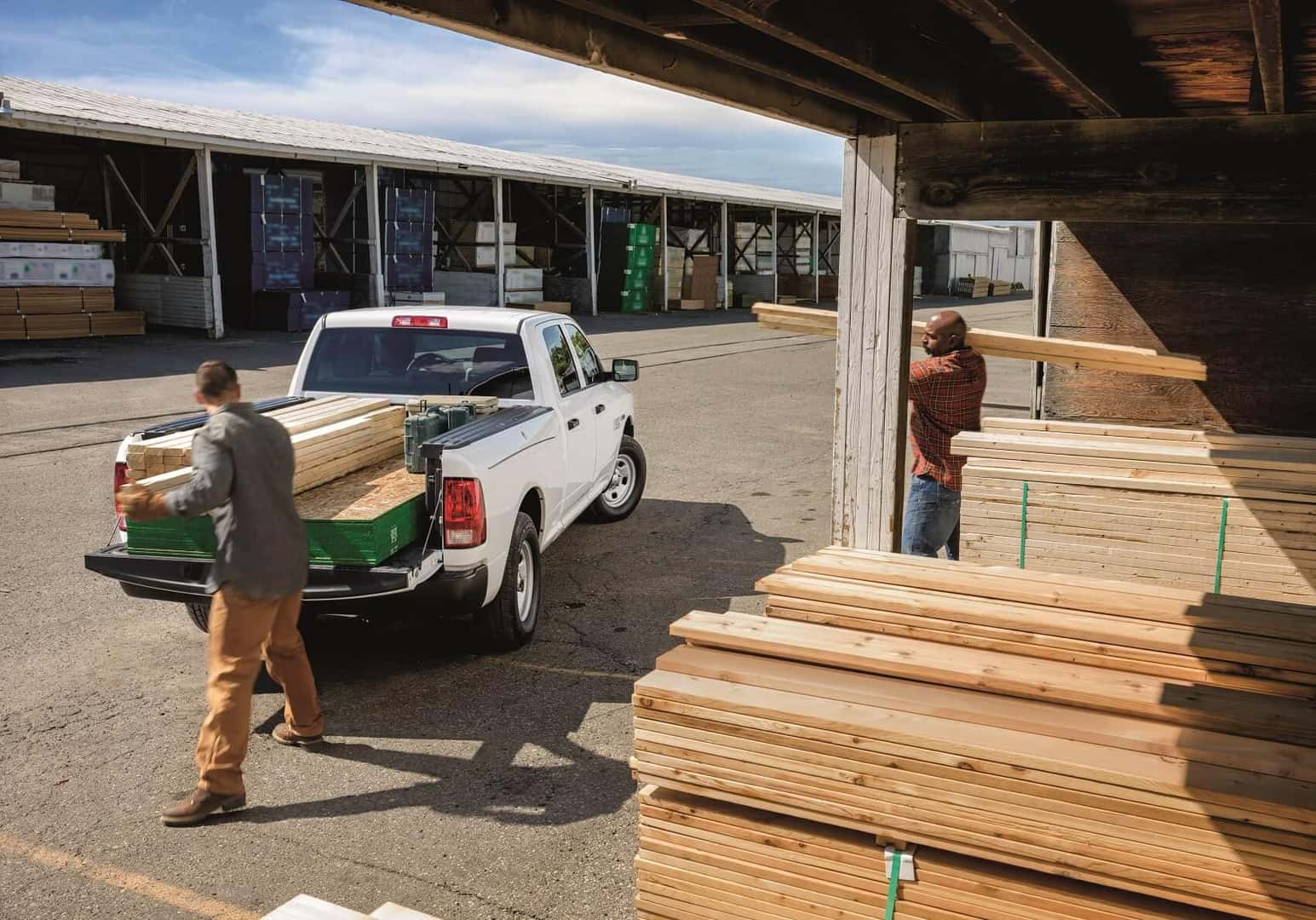 Ram 1500 Loading Bed with Supplies