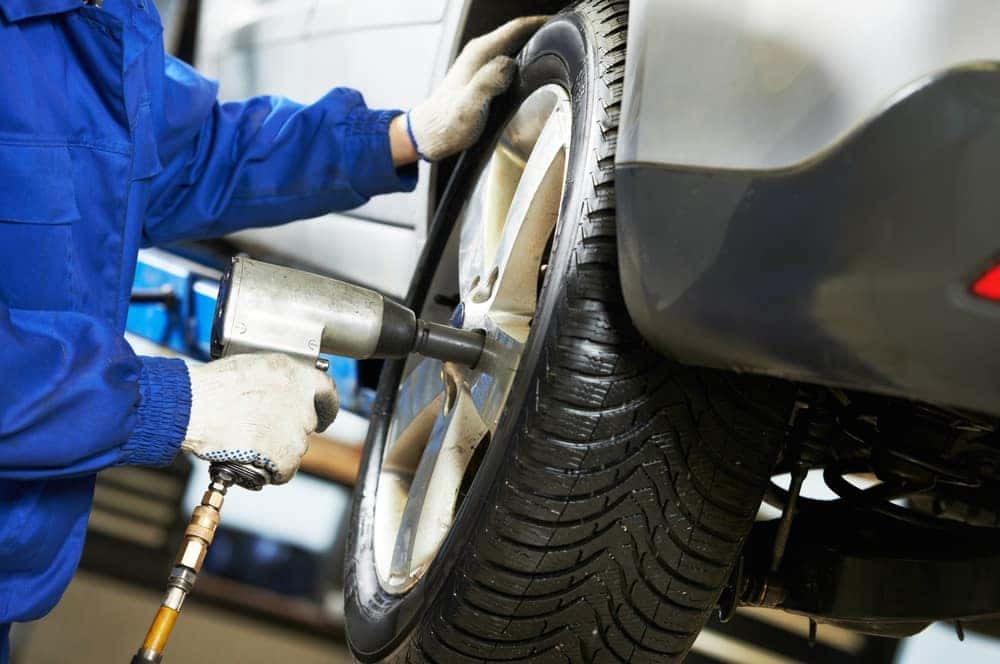 Tire Servicing at Automotive Maintenance Center