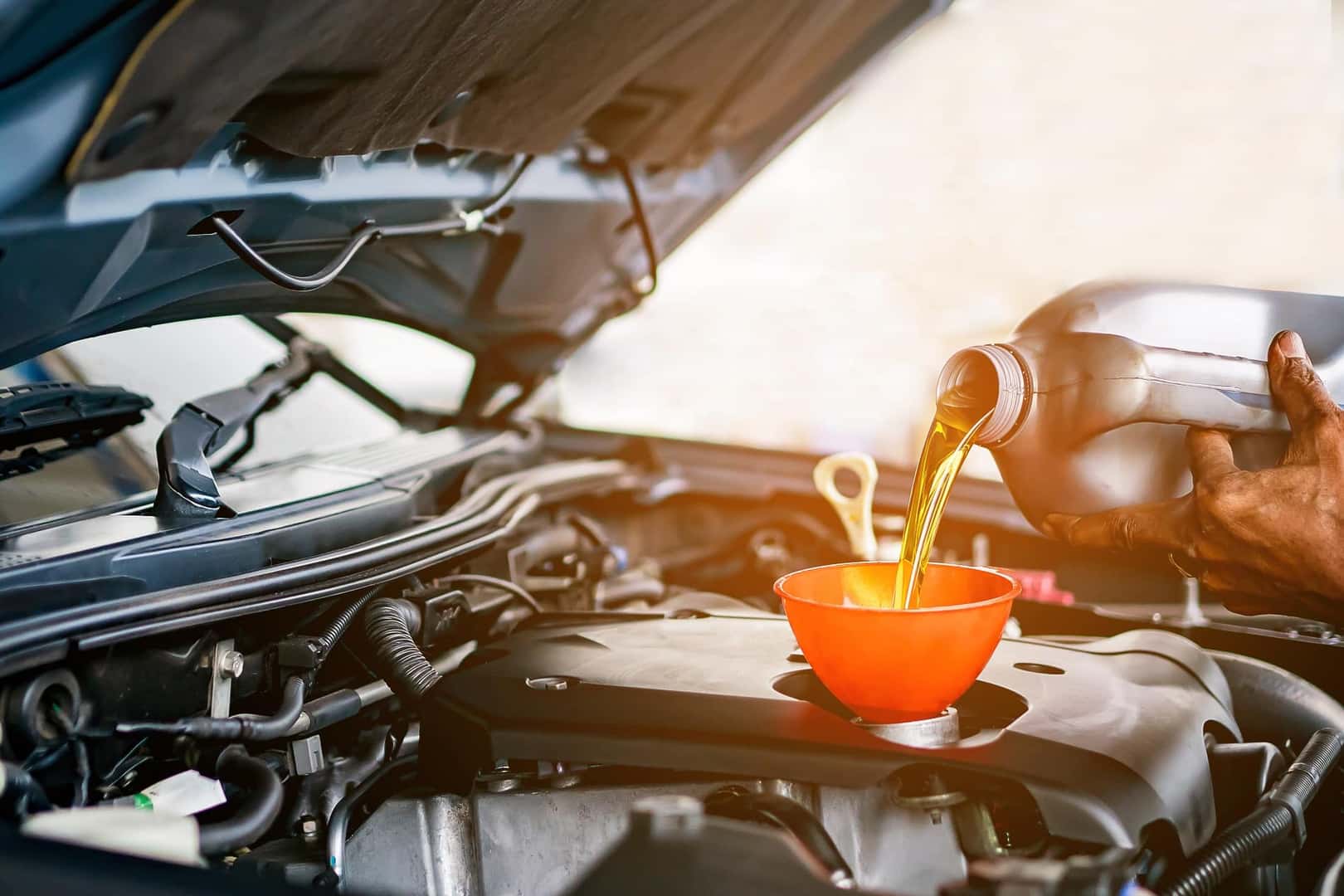 Oil Change at Service Center