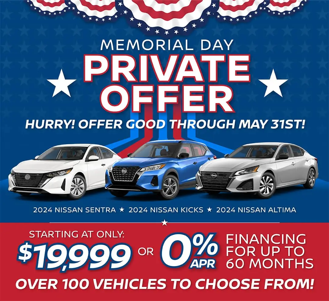 Memorial Day Private Offer Downey Nissan