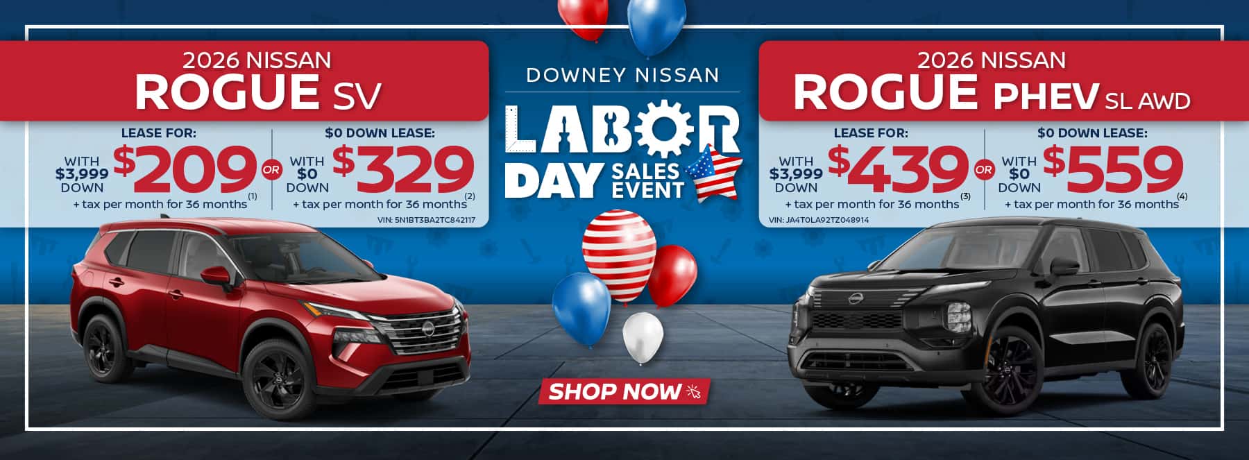 Rogue and Rogue PHEV offers
