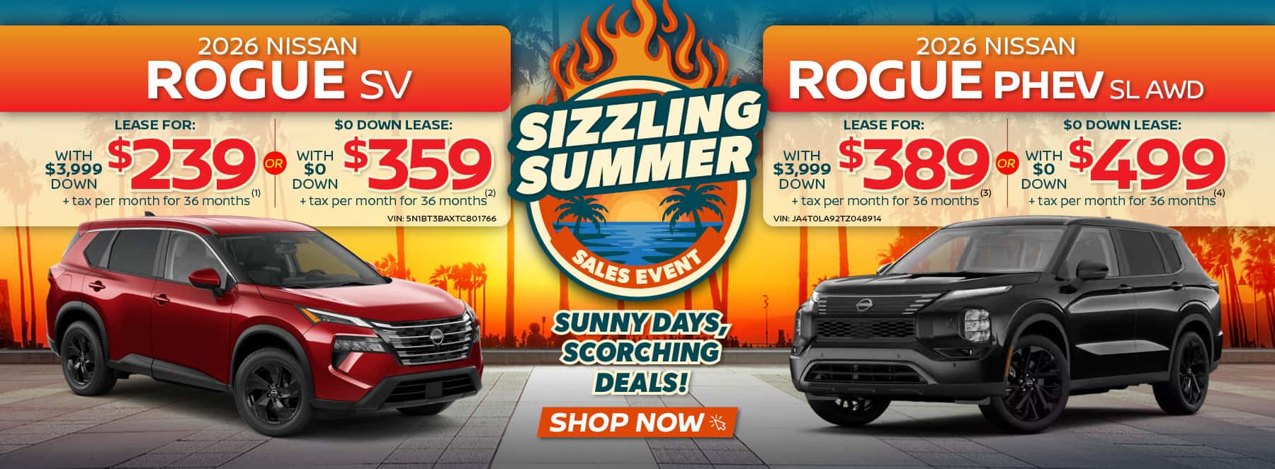 Nissan Rogue $359 per month
