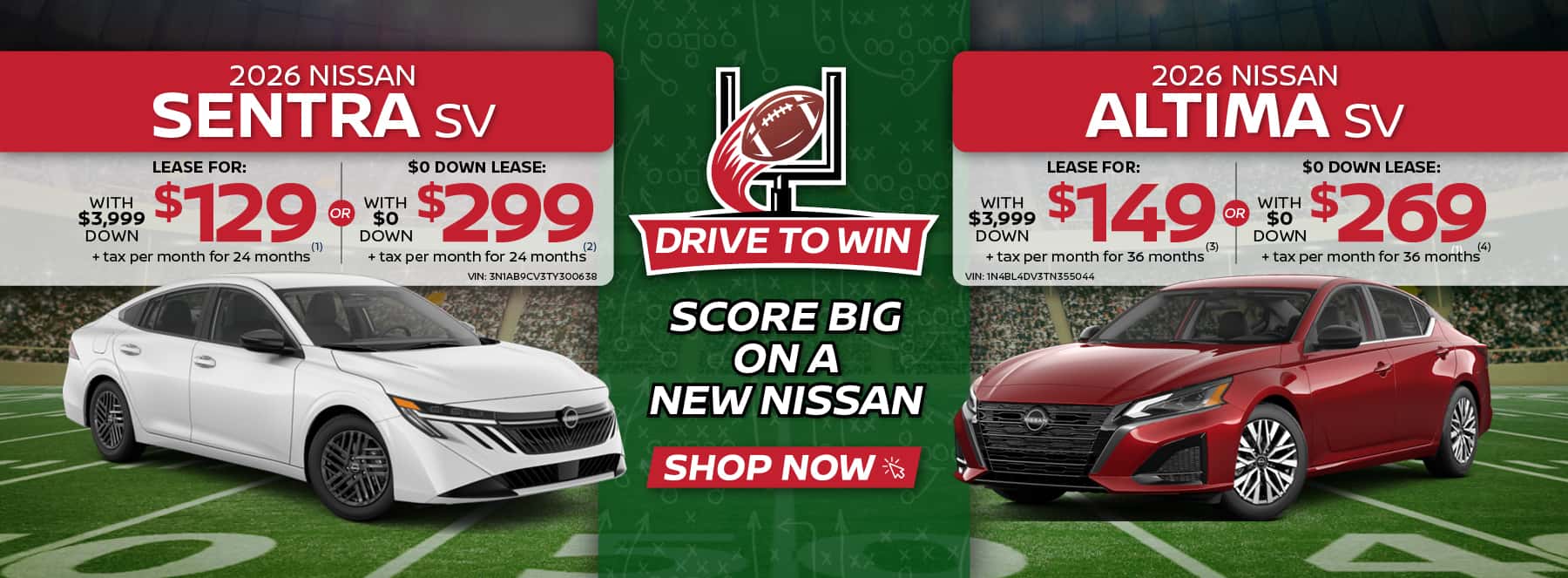 Sentra and Altima offers