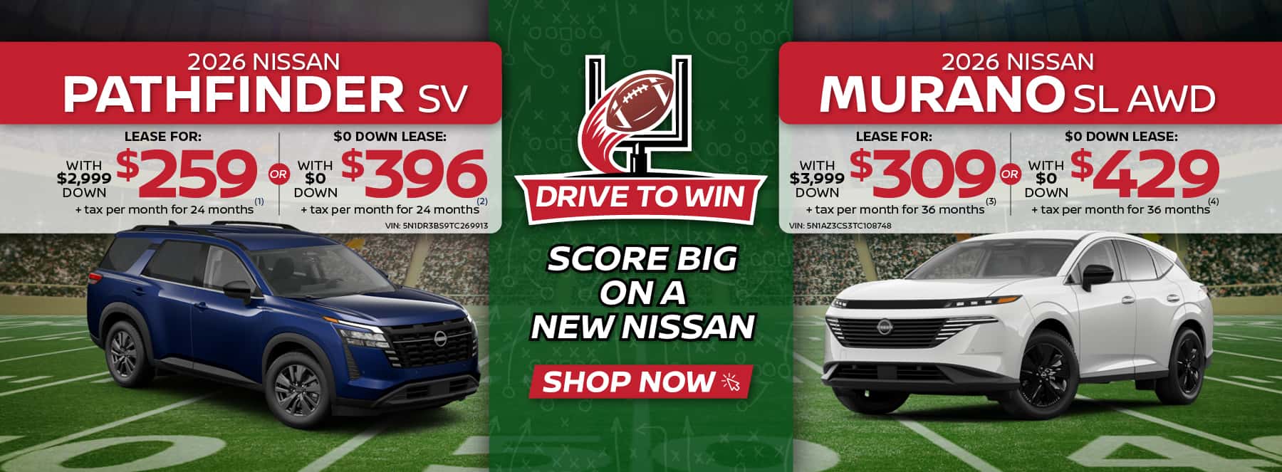 Pathfinder and Murano offers
