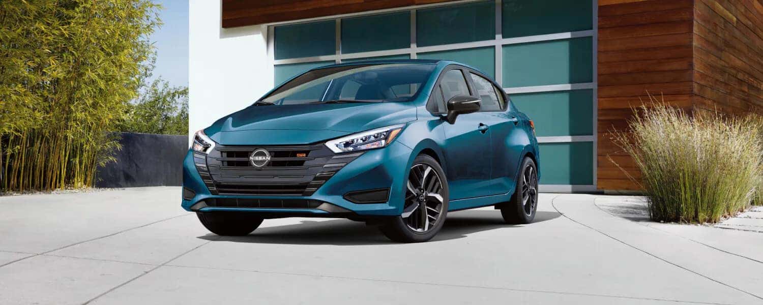 2025 Nissan Versa Parked in Driveway