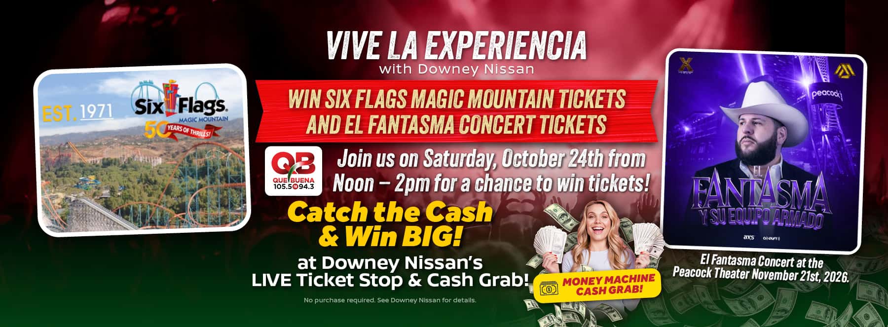 Downey Nissan Viva la Experiencia Win Six Flags