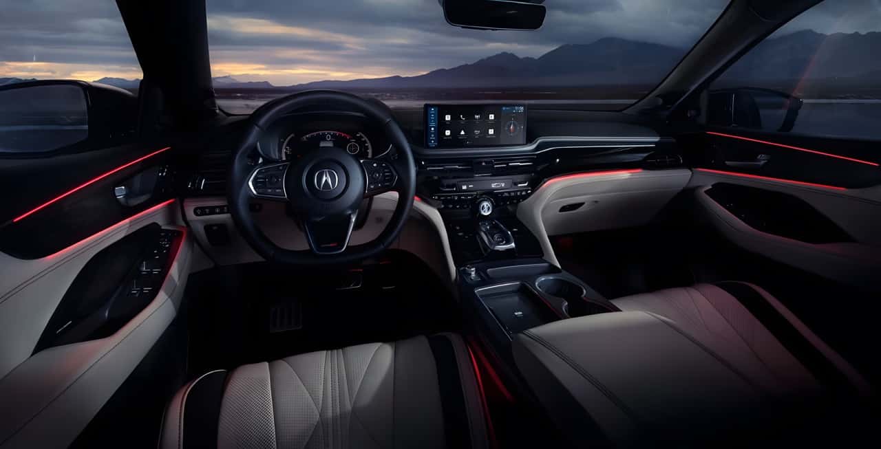 2026 Acura MDX interior view of the dash from the drive seat