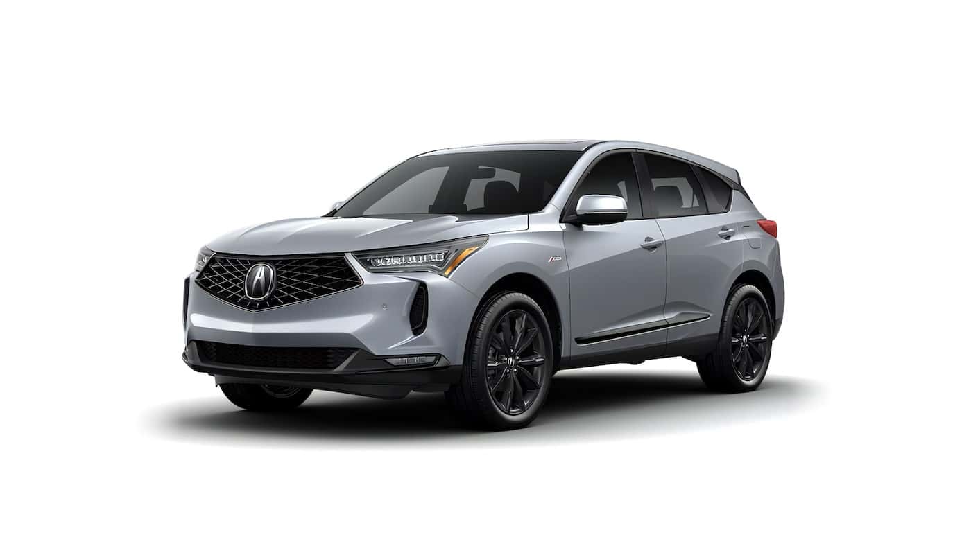2026 Acura RDX A-Spec trim level side view against a white background