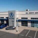 Aerial view of Elk Grove Acura at 8585 Laguna Grove Drive, the nearest Acura dealership to Davis, California