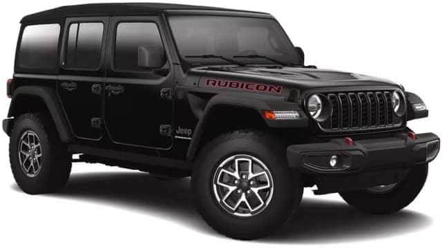2025 Jeep Wrangler 4-Door Colors - Black Clear-Coat