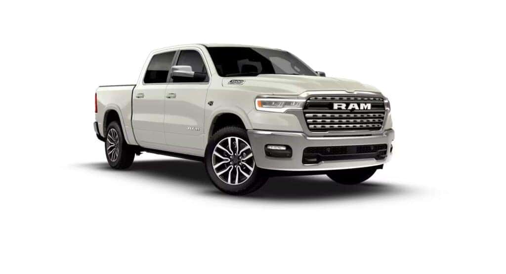 2026 RAM 1500 trim levels Limited Longhorn on white background