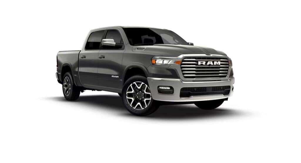 2026 RAM 1500 trim levels Laramie on white background