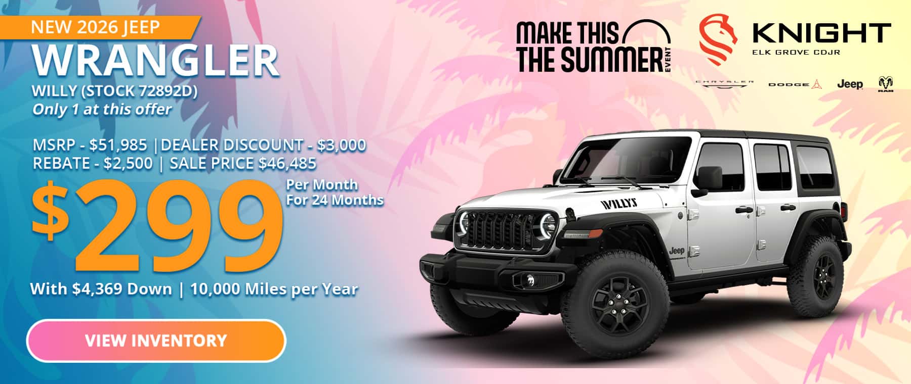 2026 WRANGLER WILLY (STOCK 72892D)