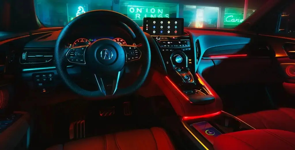 2025 Acura RDX interior showcasing its luxurious seating.