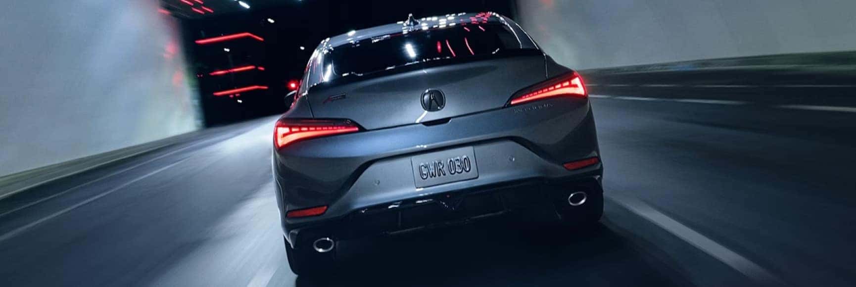 Acura Sedan on the highway