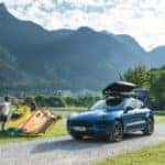 2019 Porsche Macan exterior with roof storage