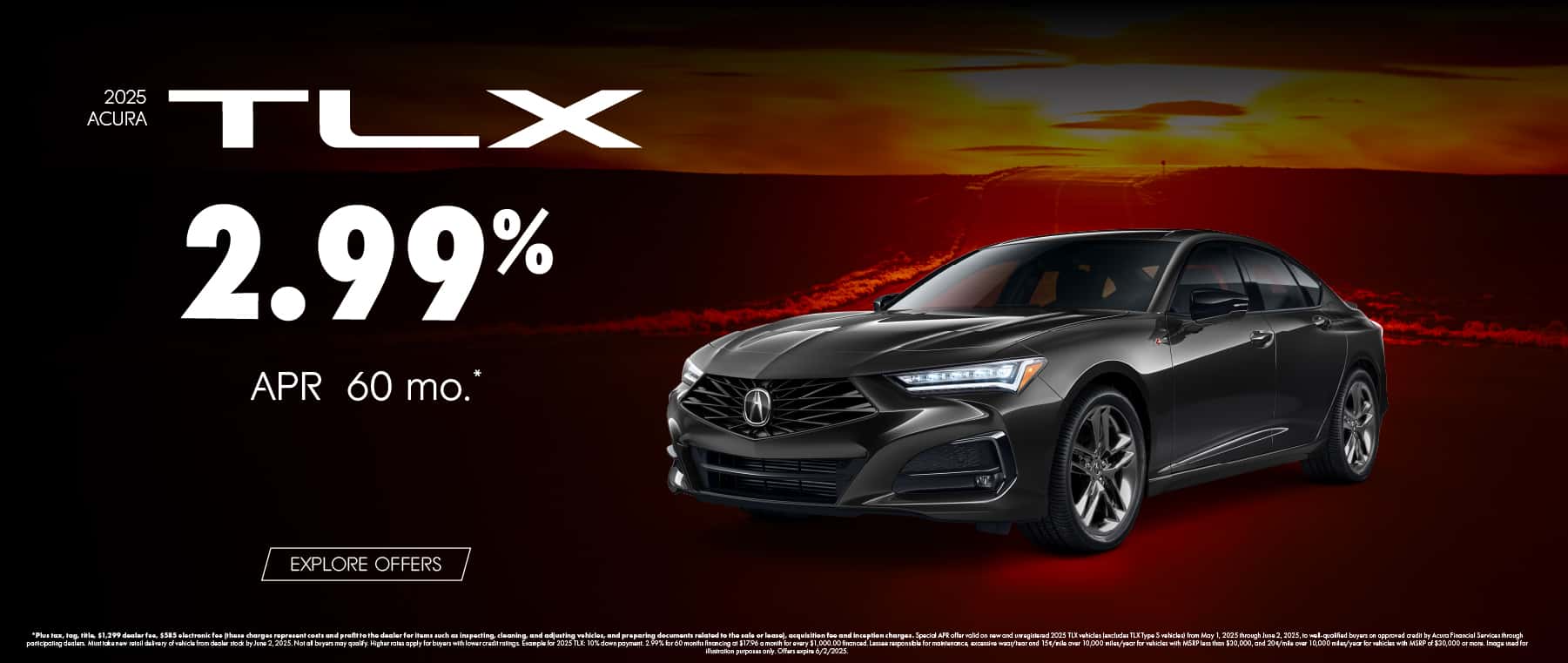 2025 Acura TLX 2.99% APR for 60 months*