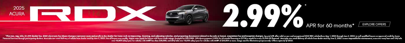 2025 Acura RDX 2.99% APR for 60 months*