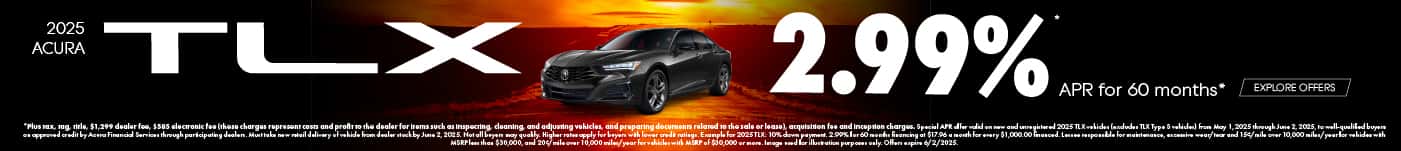 2025 Acura TLX 2.99% APR for 60 months*