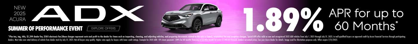 New 2025 Acura ADX 1.89% APR for up to 60 months*