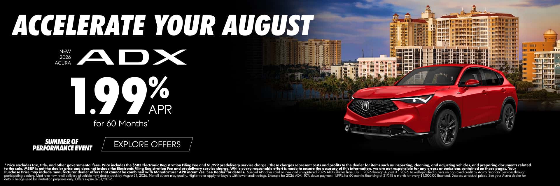 New 2026 Acura ADX CVT 1.99% APR for 60 Months*